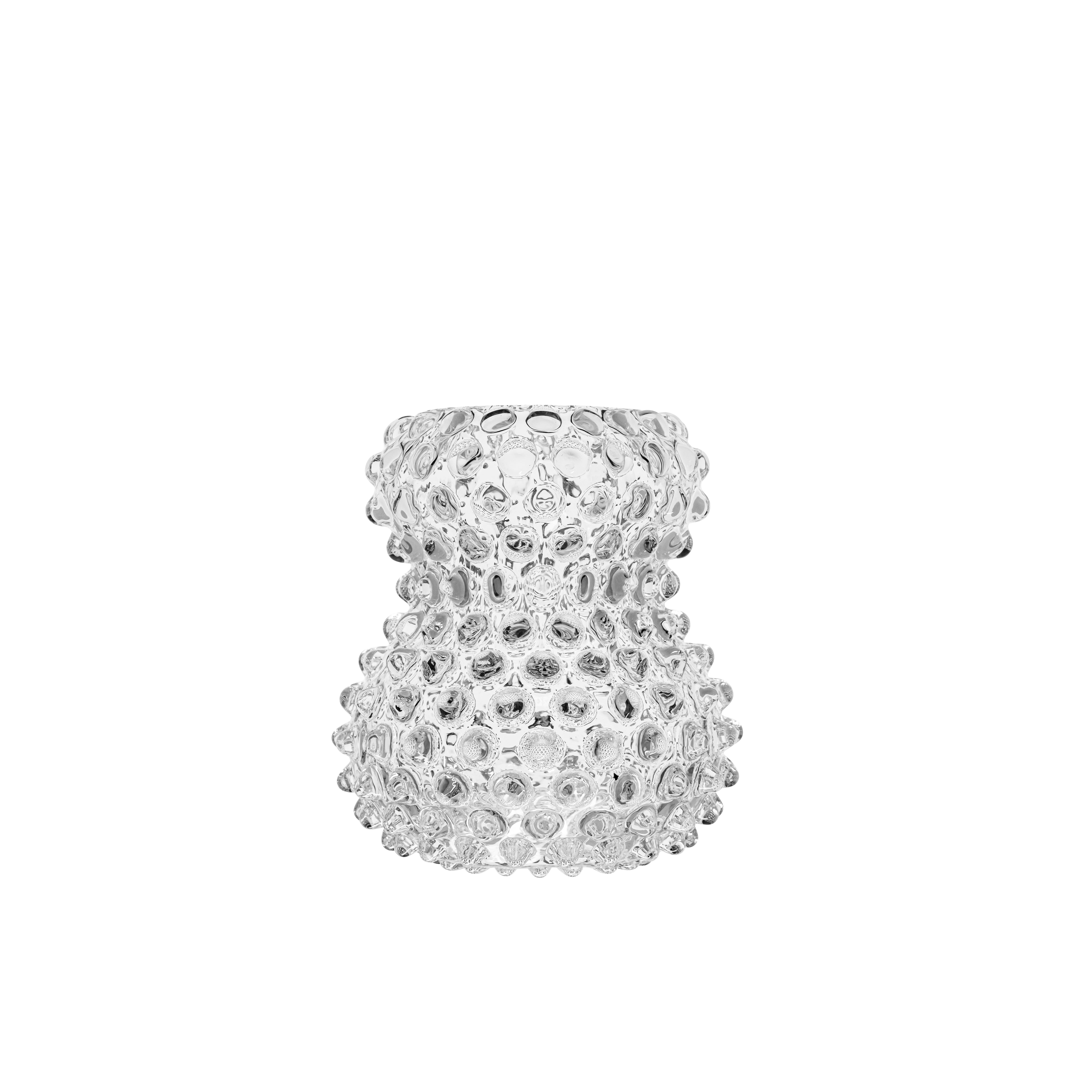 Hobnail Birdie vase, H13 cm - Crystal
